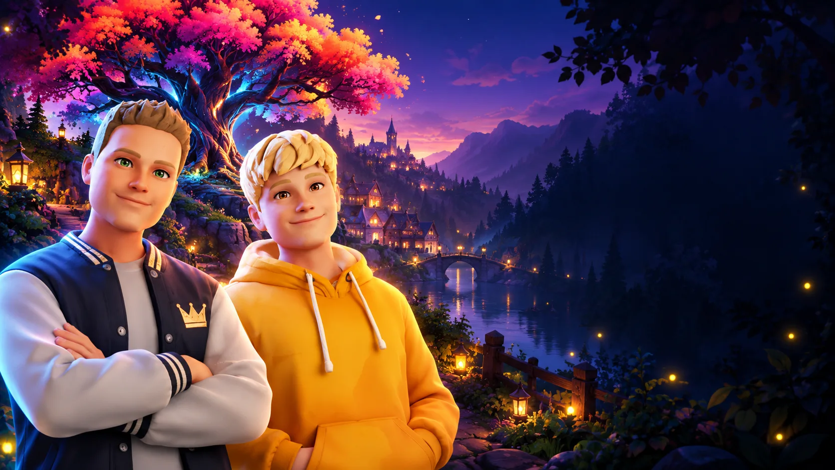 Dos amigos frente a un mundo de fantasía en Freeverso