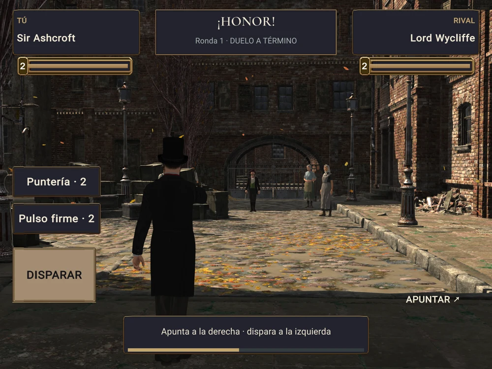 Captura real de un duelo en The Duelists